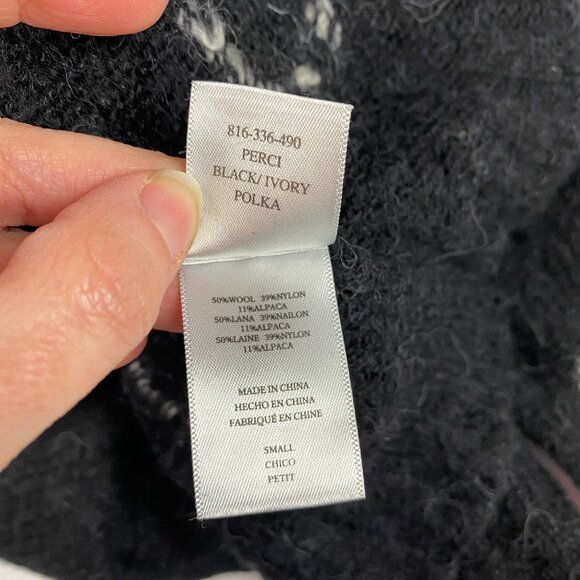 Rails Perci Sweater Women's Size Small Polka Dot Wool Alpaca - Picture 13 of 14